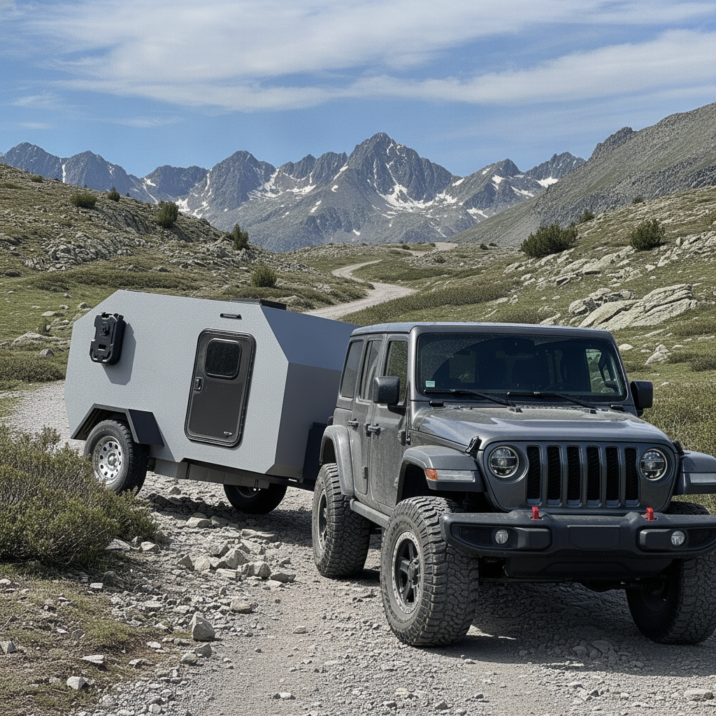 Treck-OFF en montaña con caravana compacta